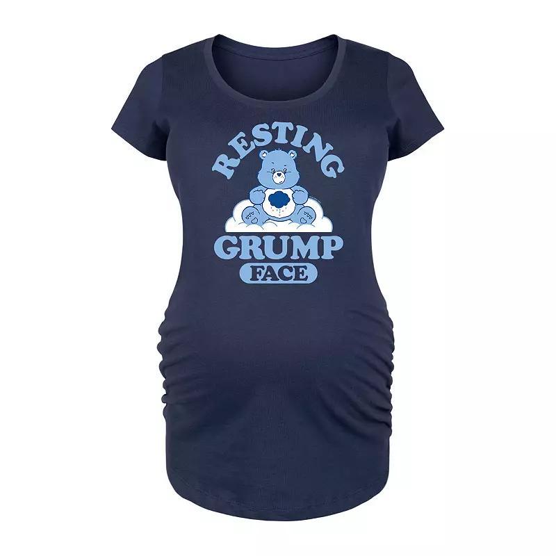 Maternity Due In April Graphic Tee, Womens Blue Product Image