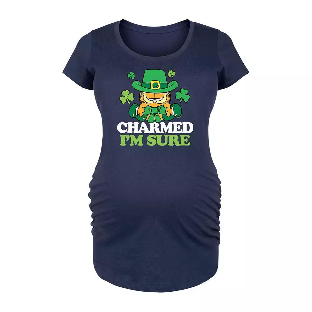 Maternity Garfield Charmed I'm Sure Graphic Tee, Women's,  Product Image