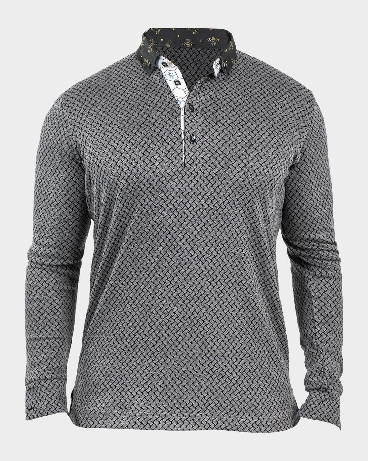 Mens Newton Weave Polo Shirt Product Image