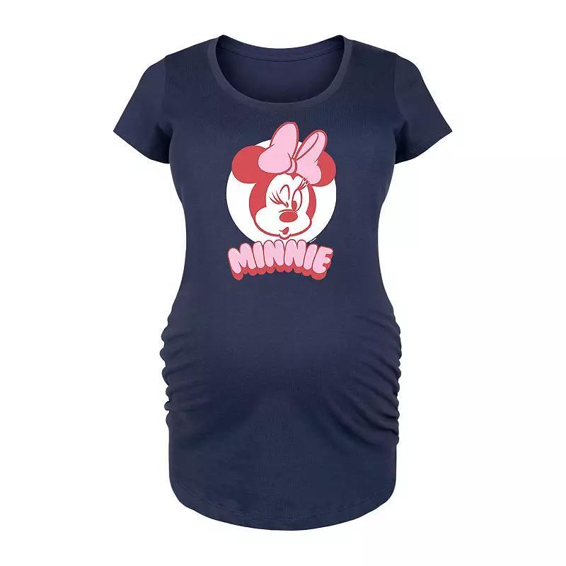 Disney's Minnie Mouse Maternity Pink Graphic Tee, Women's,  Product Image