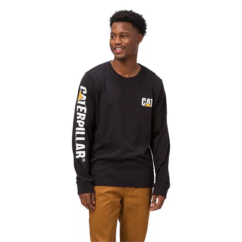 Mens Caterpillar CAT Foundation Trademark Banner Long Sleeve Tee Product Image