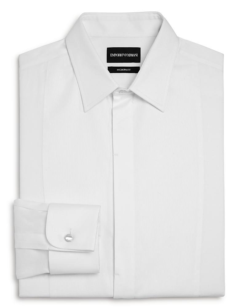 Emporio Armani Bib-Front Slim Fit Tuxedo Shirt Product Image