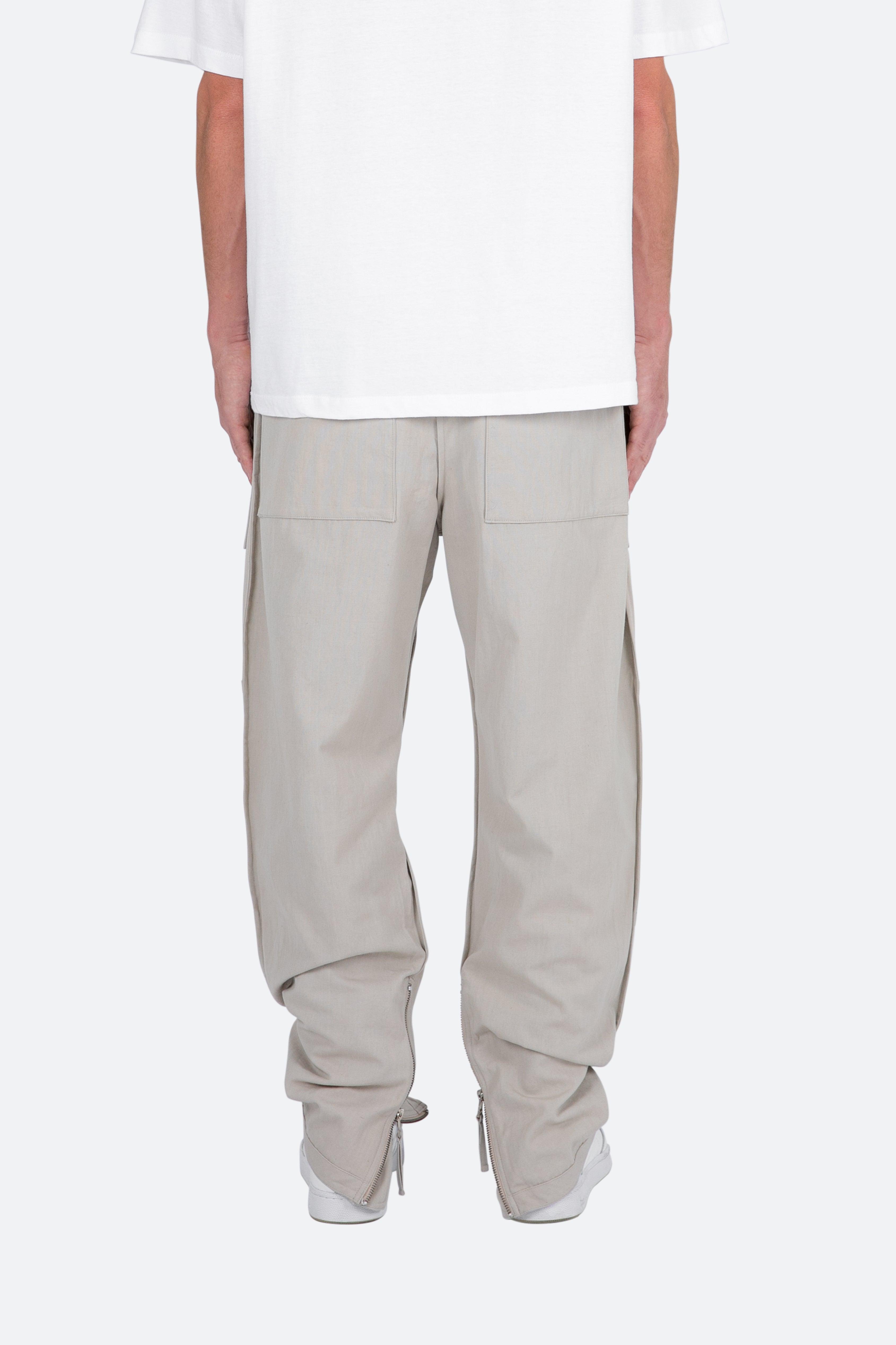 Multi Zip Cargo Pants - Stone Product Image