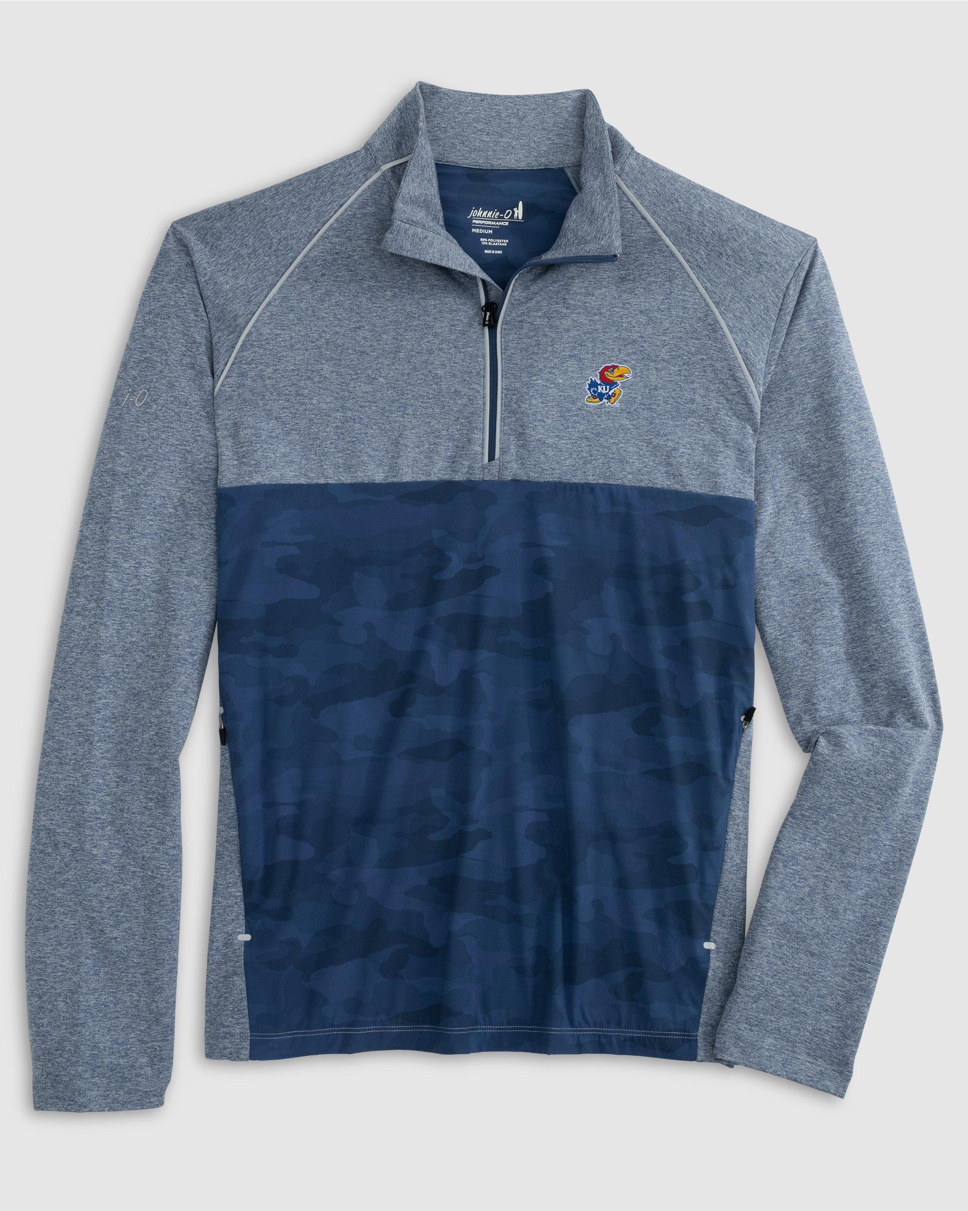 johnnie-O UConn Keiser Camo Mixed Media 1/4 Zip Product Image