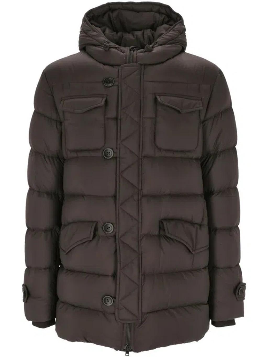 HERNO Down Jacket In Brown Product Image