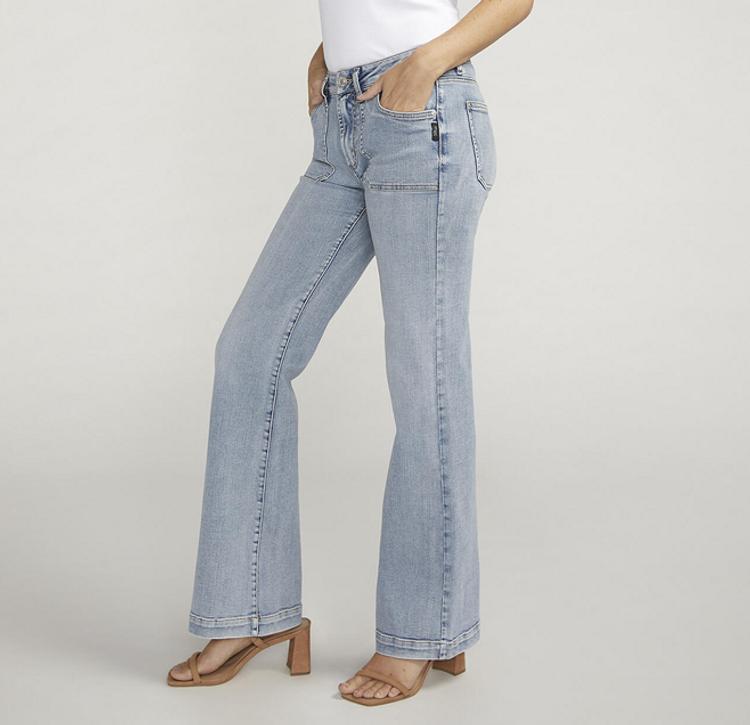 Silver Jeans Co® Ladies' Suki MR Trouser Jeans Product Image