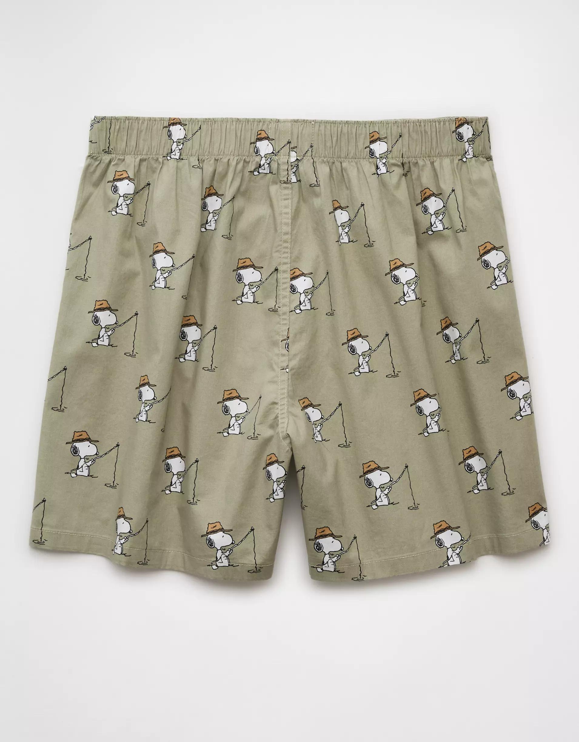 AEO Men's Snoopy Fishing Stretch Boxer Short Product Image