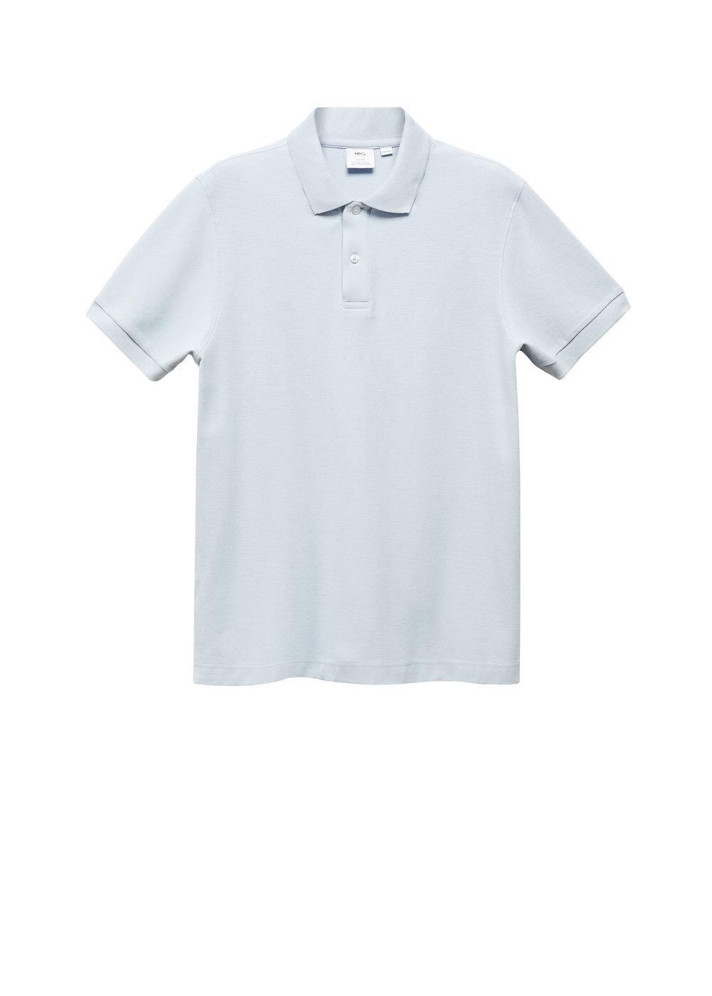 100% cotton pique polo shirt - Men | MANGO USA Product Image