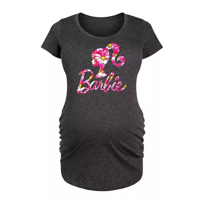 Maternity Barbie Pink Daisy Logo Graphic Tee, Womens Blue Product Image