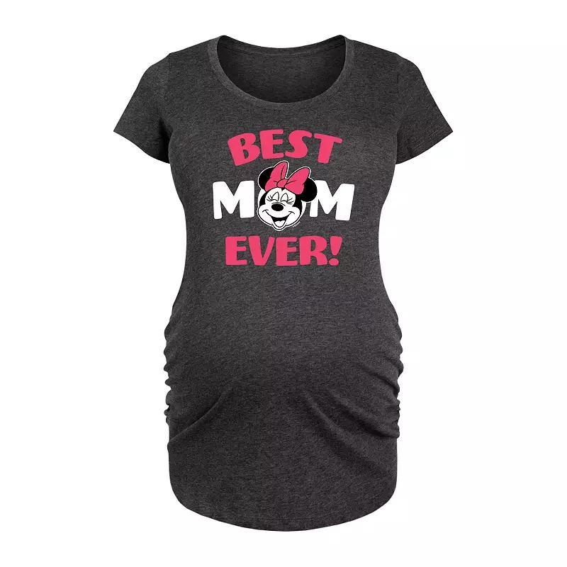 Disney's Minnie Mouse Maternity Best Mom Graphic Tee, Women's,  Product Image