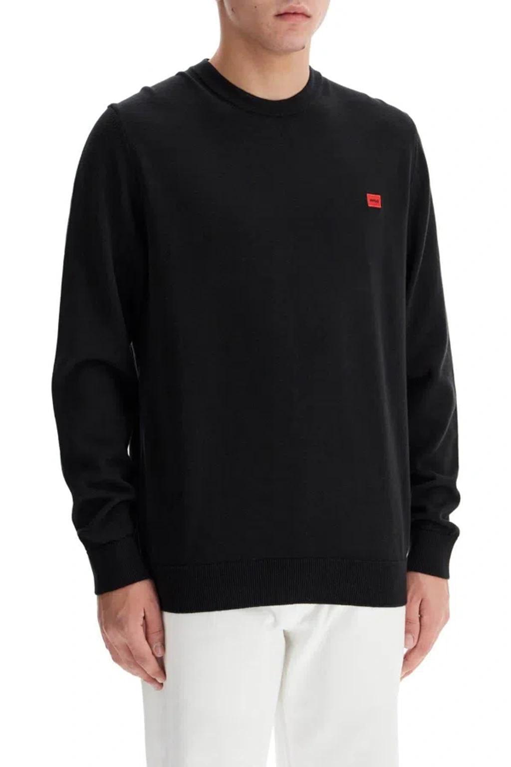 HUGO BOSS Cotton San Cassius Pullover In Black Product Image