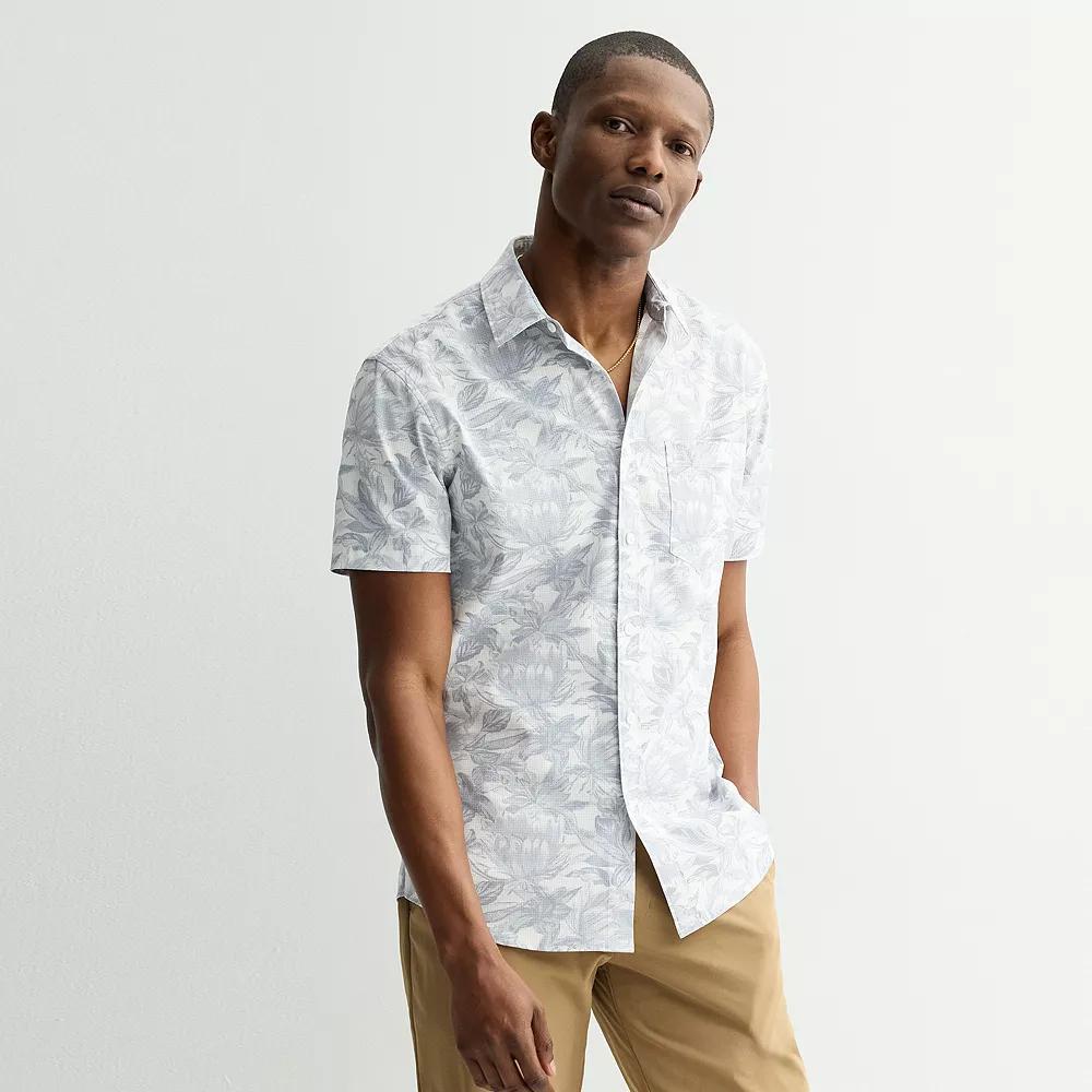 Men's FLX Slim Performance Untucked-Fit Button Down Shirt,  Product Image