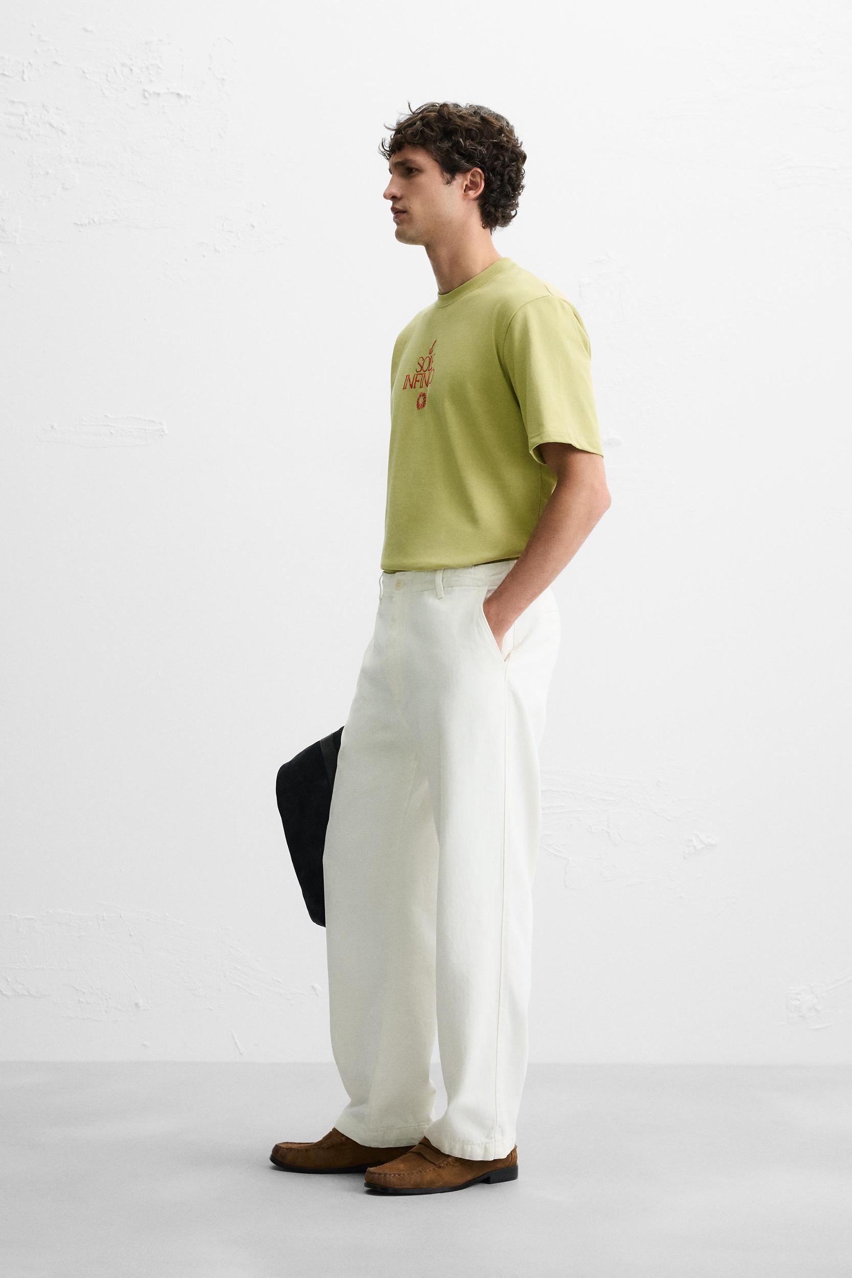 EMBROIDERED TEXT T-SHIRT Product Image