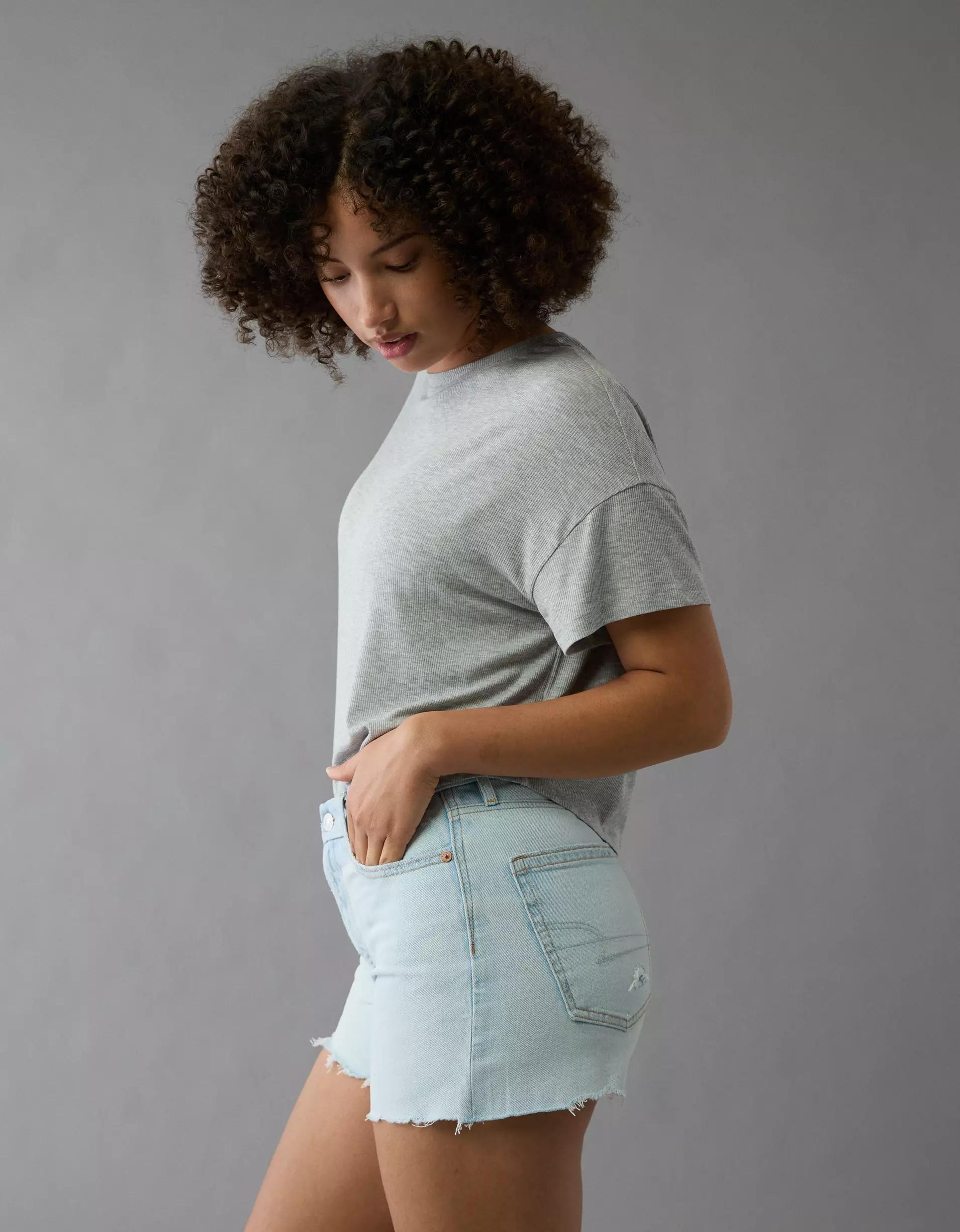 AE Strigid Curvy Super High-Waisted Relaxed Short Product Image
