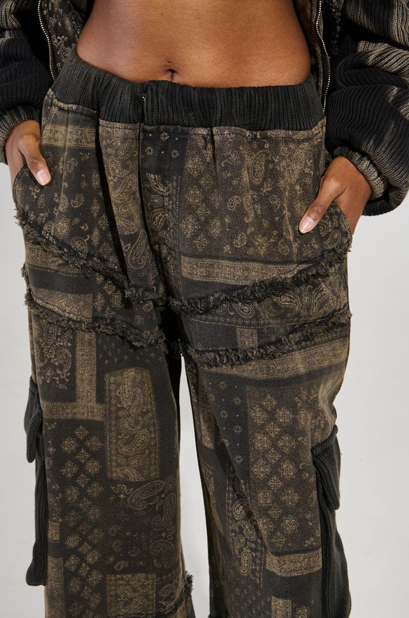 PHOENIX BLEACH WASHED CARGO PANTS Product Image