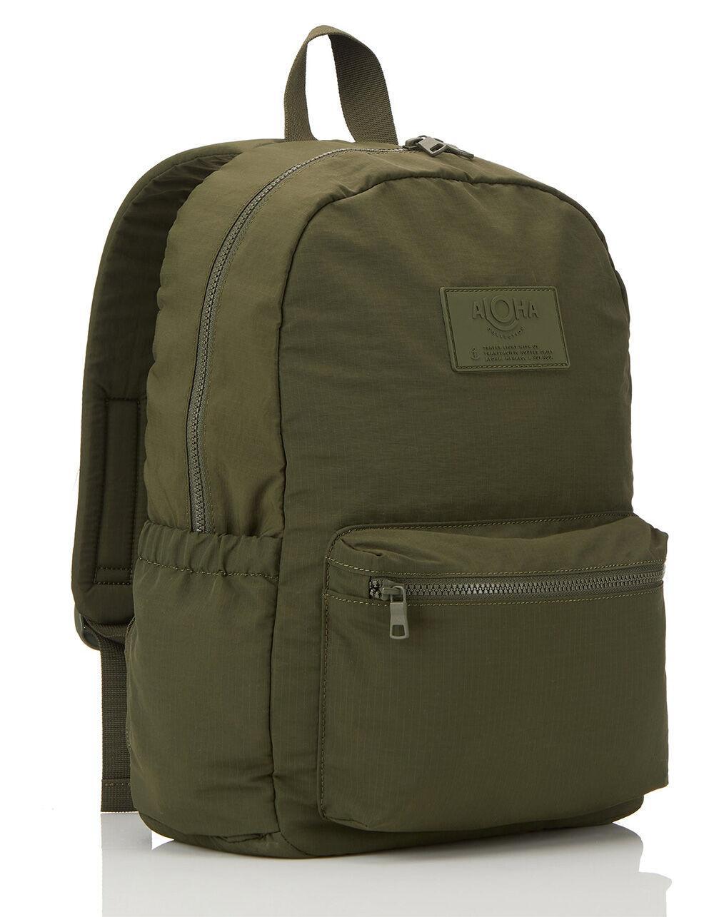ALOHA COLLECTION Keep It Light Backpack - OLIVE Product Image