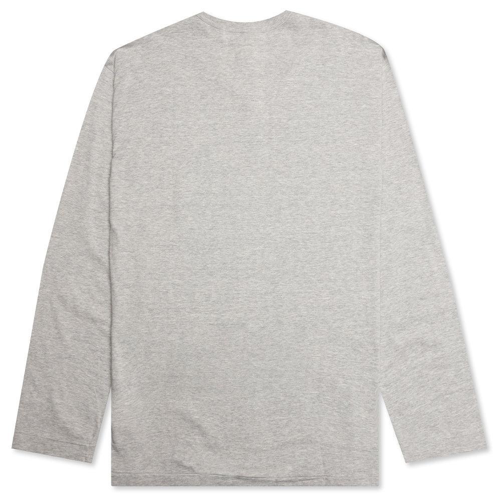 Grey Heart Logo L/S Tee - Grey Male Product Image