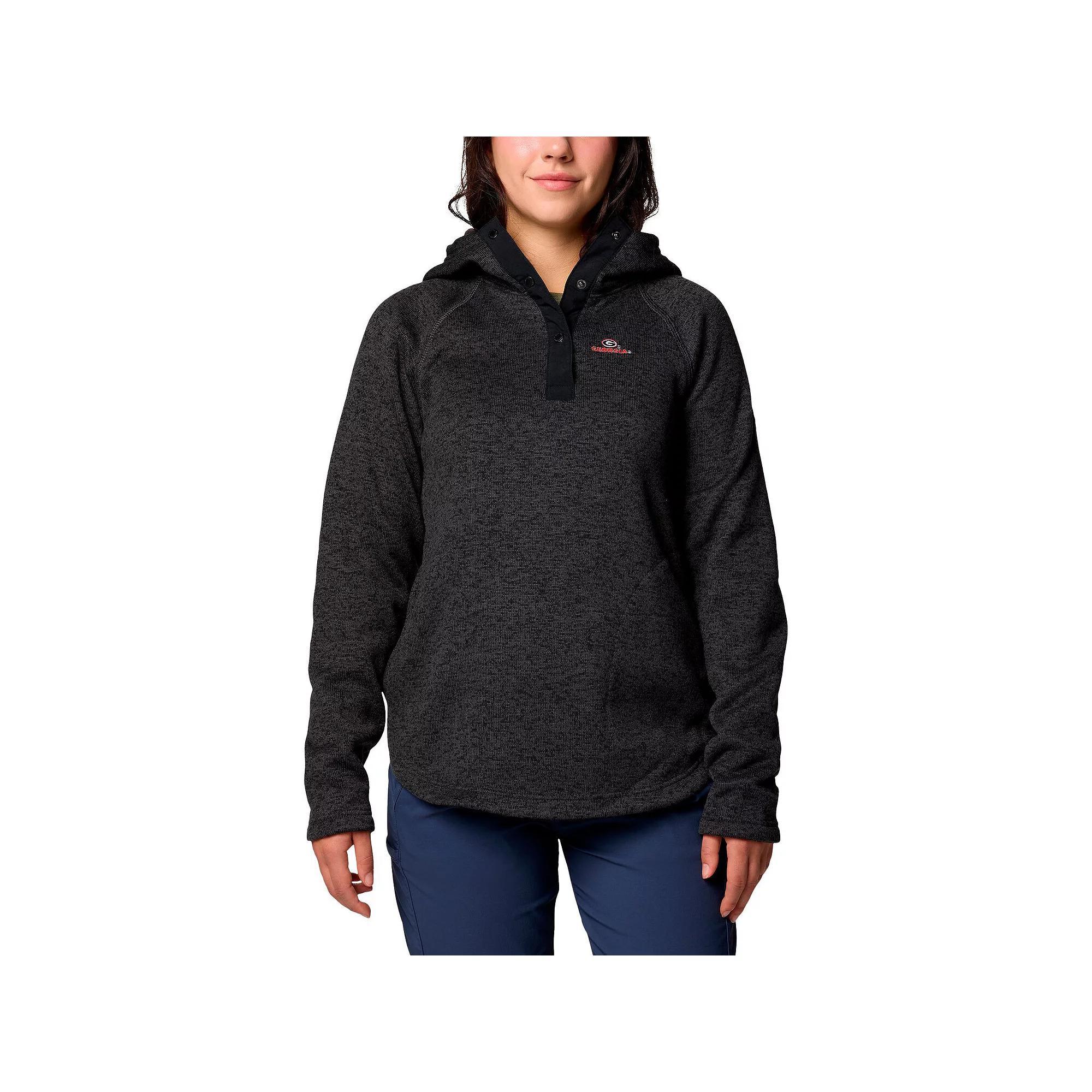 Women's Columbia Black Georgia Bulldogs Sweater Weather Raglan Pullover Hoodie,  Product Image
