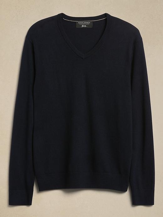 Merino V-Neck Sweater Product Image