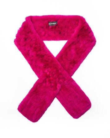 Knitted Rex Rabbit Scarf Product Image