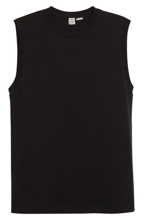 TOTÊME Toteme Relaxed Organic Cotton Tank Top In Black Product Image