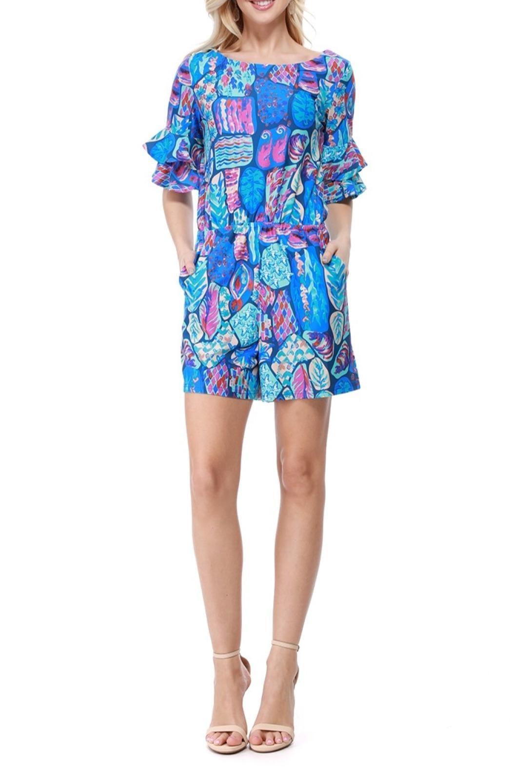 Ruffle Sleeve Romper Product Image