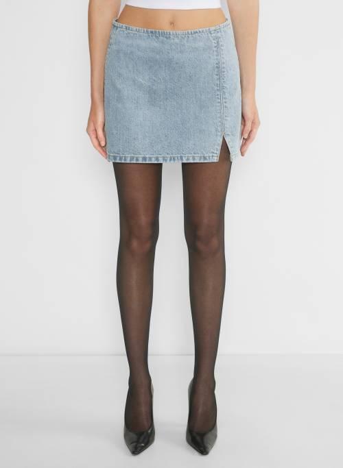 the 90s mini denim skirt Product Image