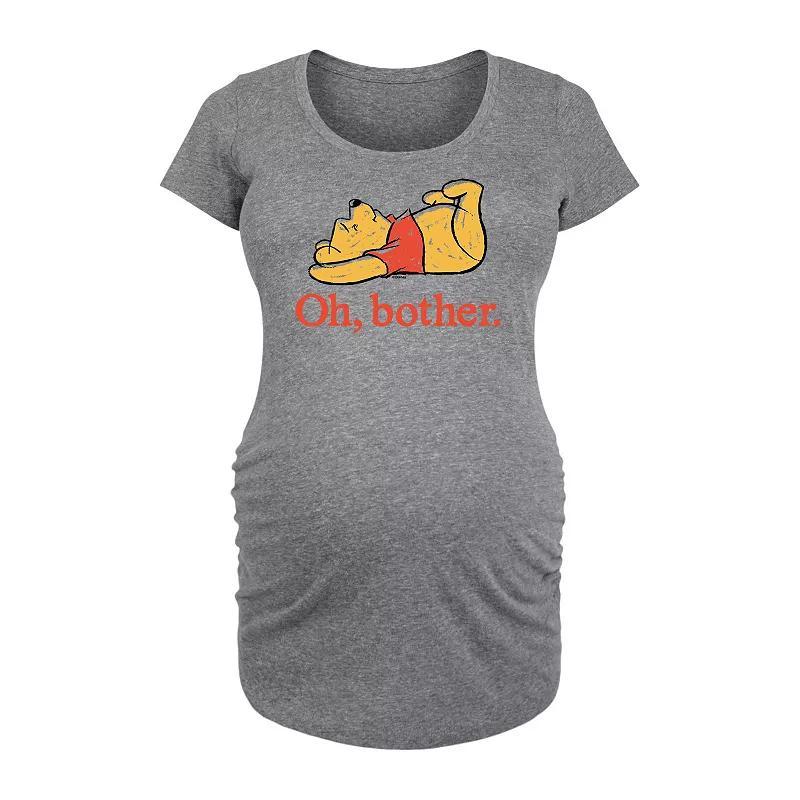 Disney's Winnie the Pooh Maternity Oh Bother Graphic Tee, Women's, Size: Medium-Mat, Grey Gray Product Image