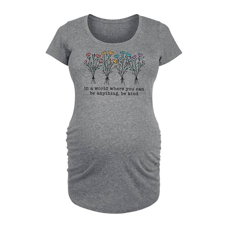 Maternity Be The Sunshine Graphic Tee, Womens Grey Gray Product Image