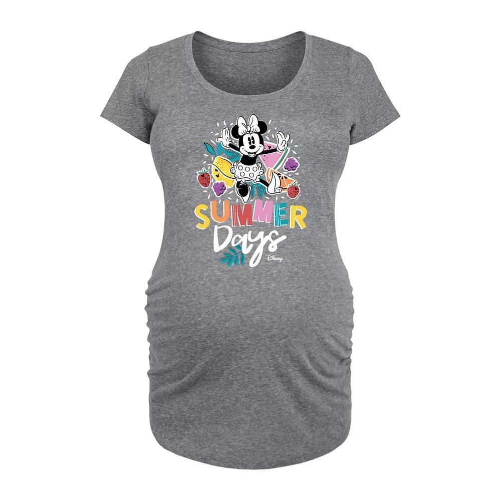 Disney's Minnie Mouse Maternity Summer Days Graphic Tee, Women's,  Product Image