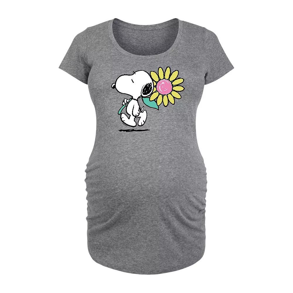 Maternity Peanuts Snoopy Daisy Graphic Tee, Women's,  Product Image