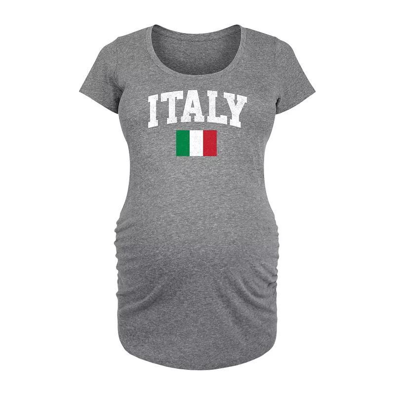 Maternity Italy Flag Graphic Tee, Women's, Size: XXL-MAT, Black Product Image