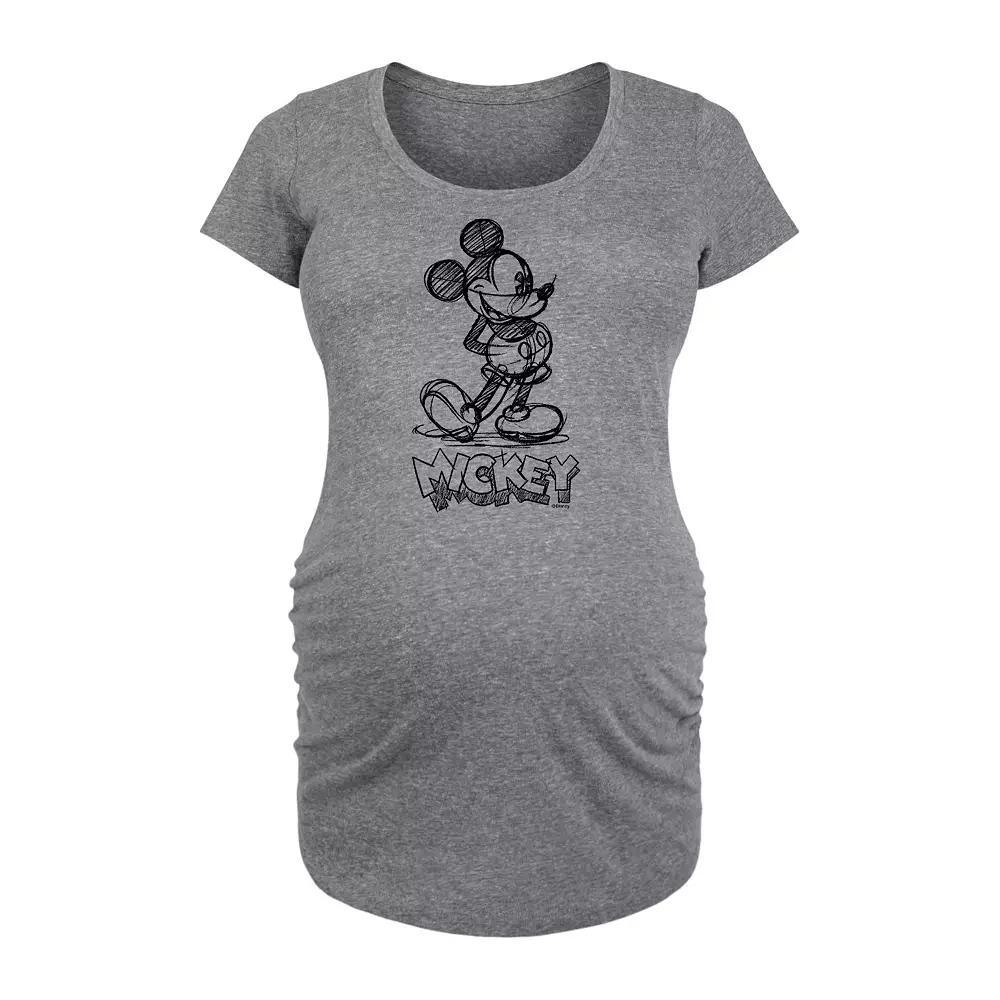 Disney's Mickey Mouse Maternity Sketch Graphic Tee, Women's,  Product Image