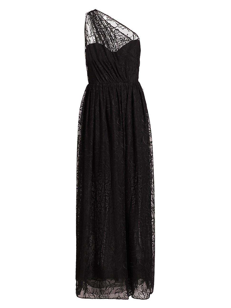 Womens Marie Tulle One-Shoulder Gown Product Image