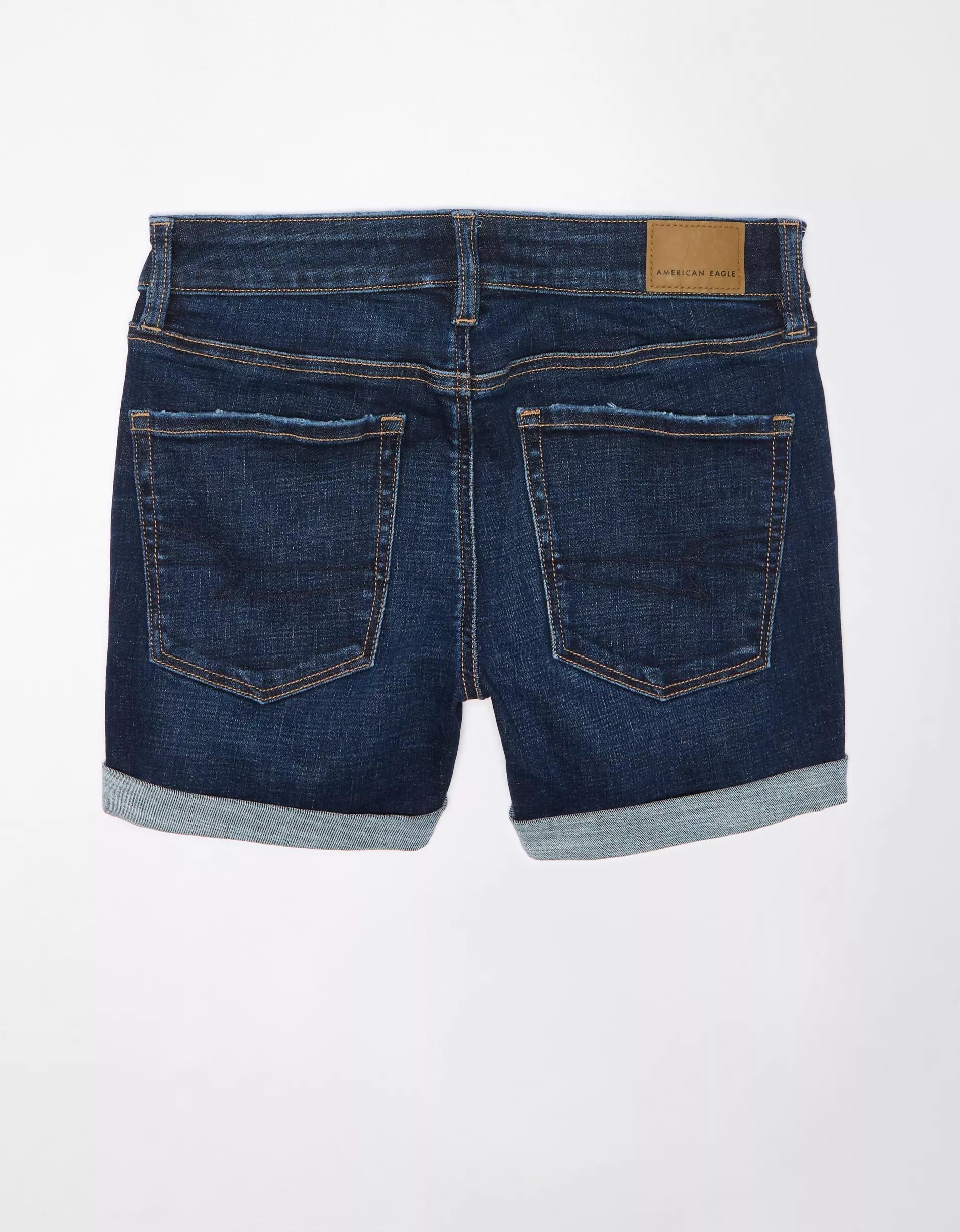 AE Next Level Low-Rise Denim Midi Short Product Image