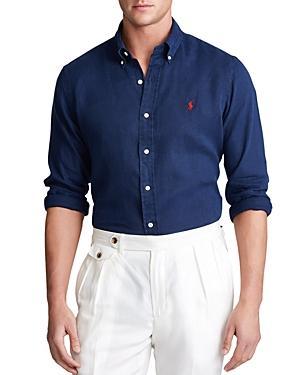 Polo Ralph Lauren Mens Classic Fit Linen Shirt Product Image