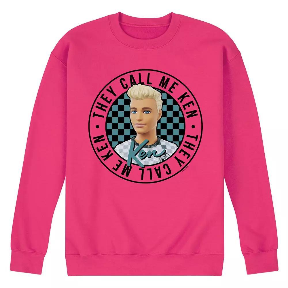 Men's Barbie They Call Me Ken Fleece Sweatshirt,  Product Image