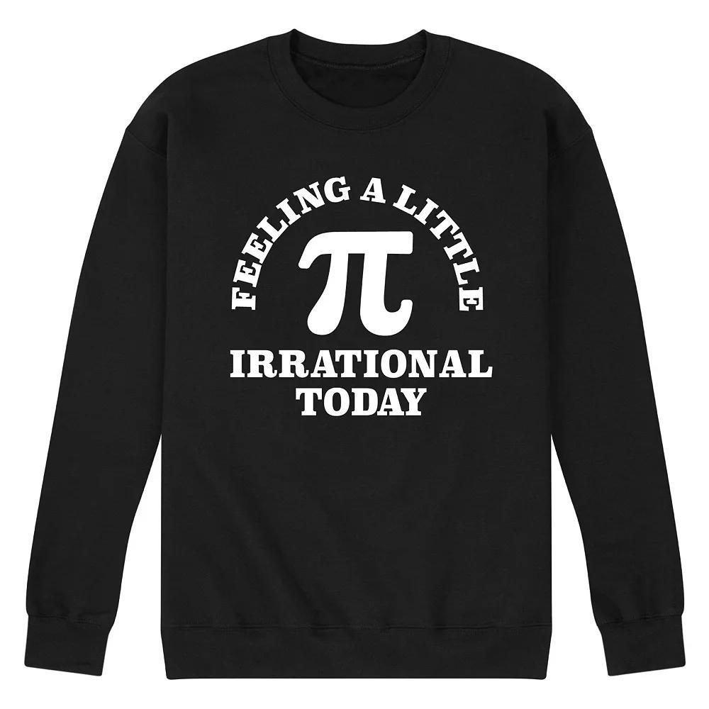 Men's Feeling Irrational Today Pi Sweatshirt, Size: Large, Black Product Image