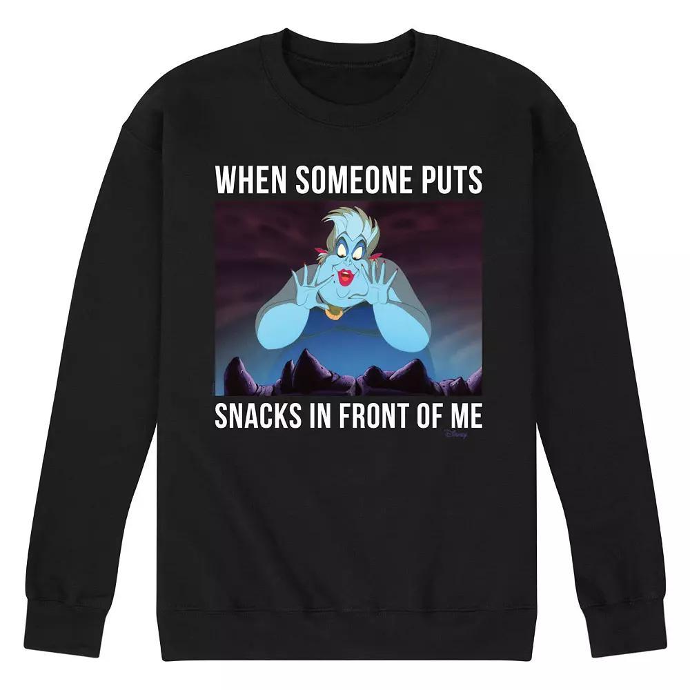 Disney Villains Men's Ursula Snacks Fleece Graphic Tee,  Product Image