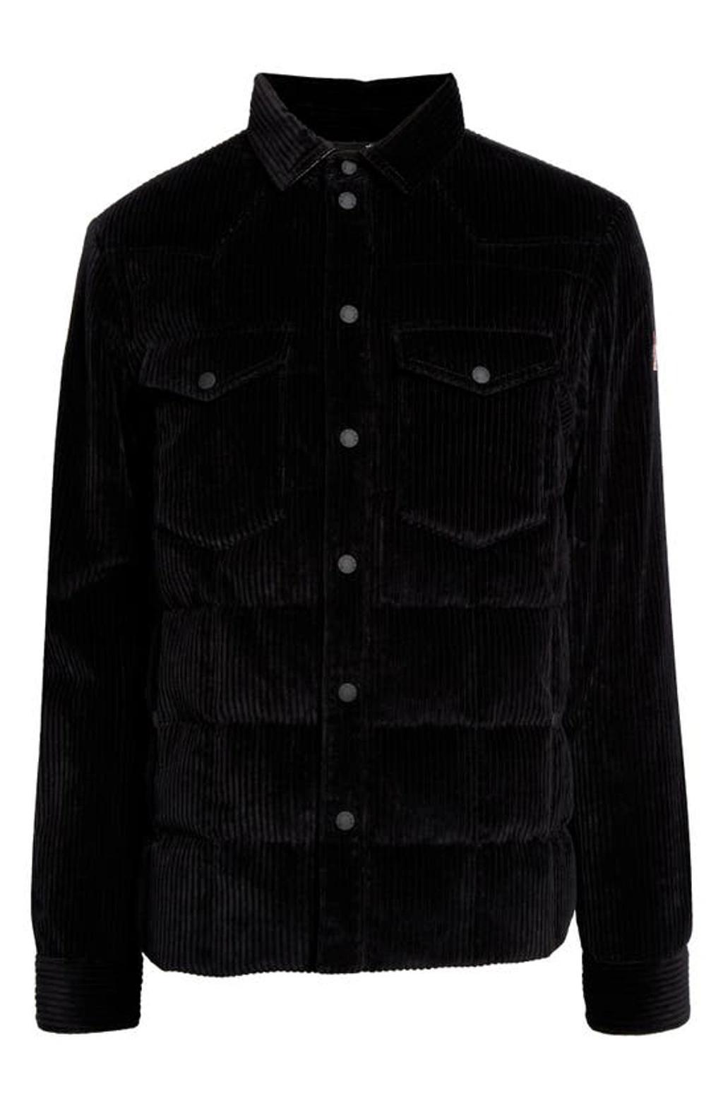 MONCLER Gelt Quilted-corduroy Shirt Jacket In Black Product Image