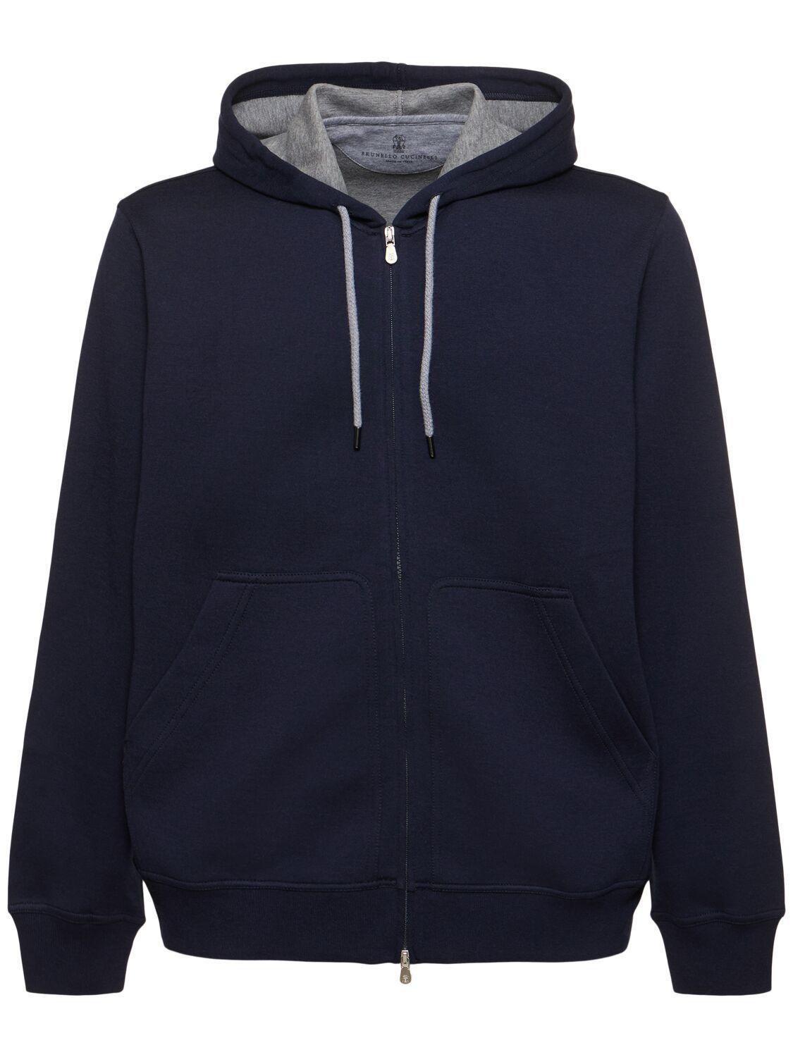 BRUNELLO CUCINELLI Leisure Sweatshirt In Blue Product Image