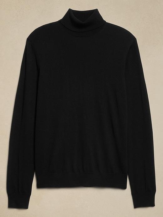 Merino Wool Turtleneck Sweater Product Image