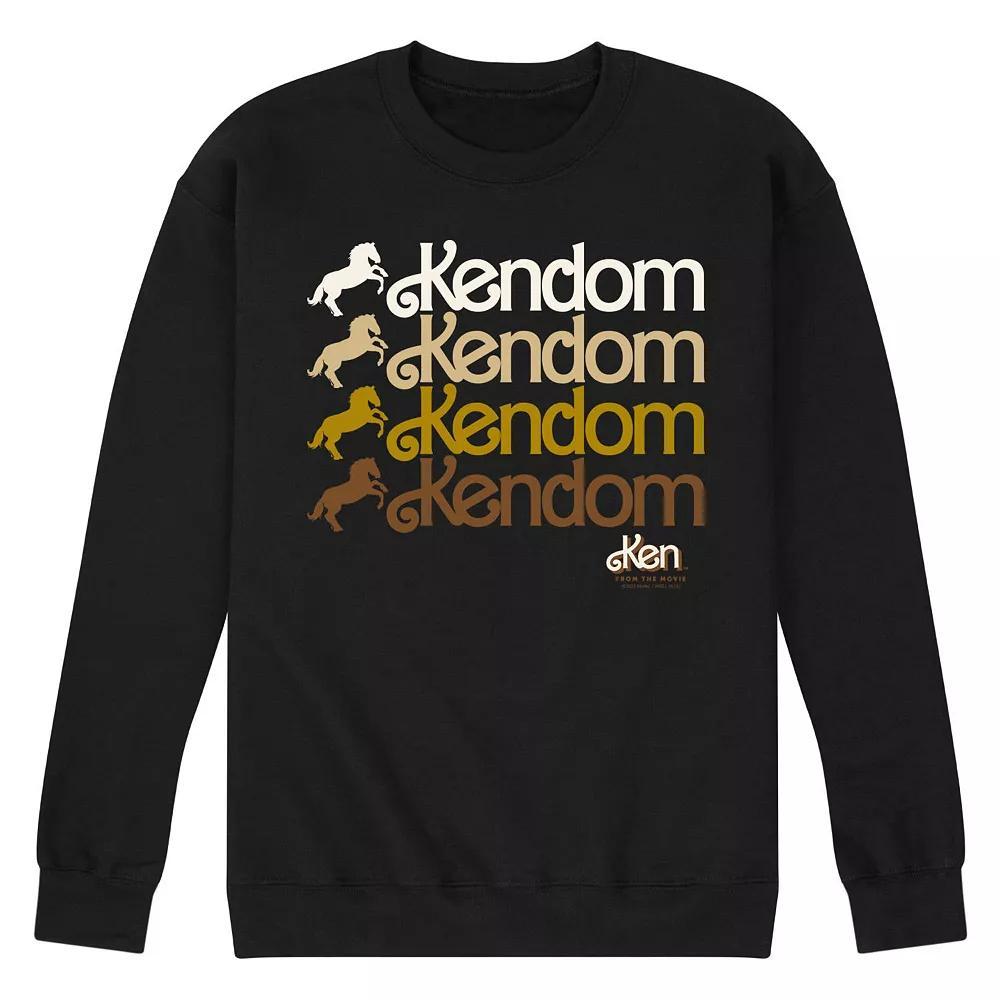 Men's Barbie™ The Movie Kendom Western Fleece Sweatshirt, Size: Small, Black Product Image