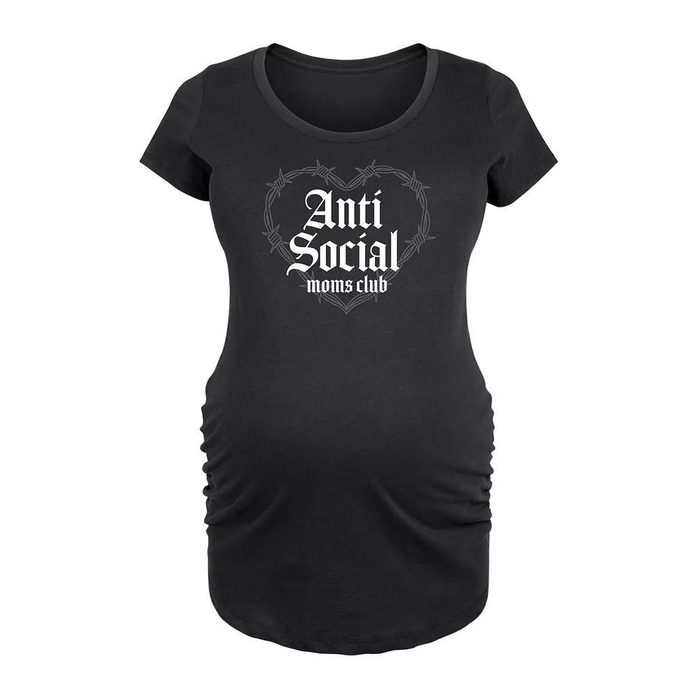 Maternity Anti Social Mom Club Graphic Tee, Women's,  Product Image
