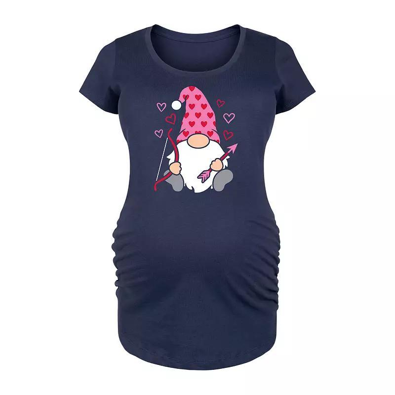 Maternity Cupid Gnome Graphic Tee, Womens Blue Product Image