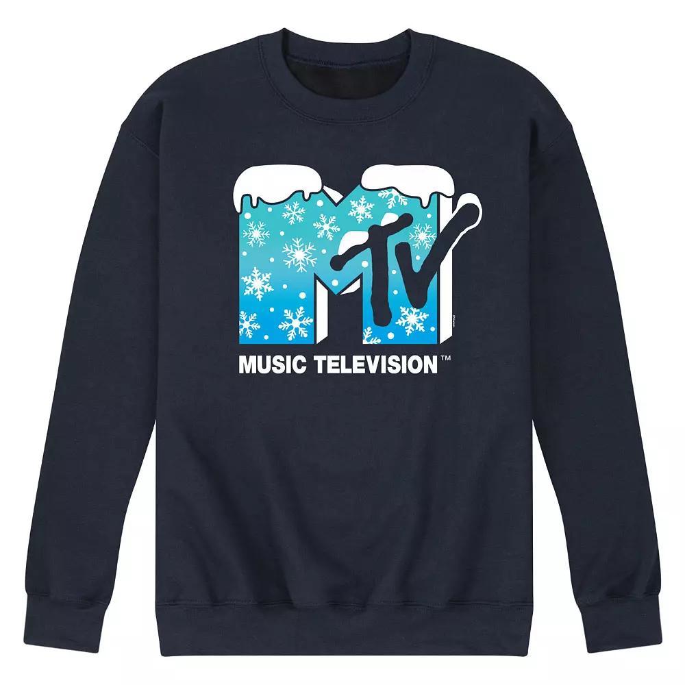 Men's MTV Snowflakes Logo Fleece Sweatshirt,  Product Image