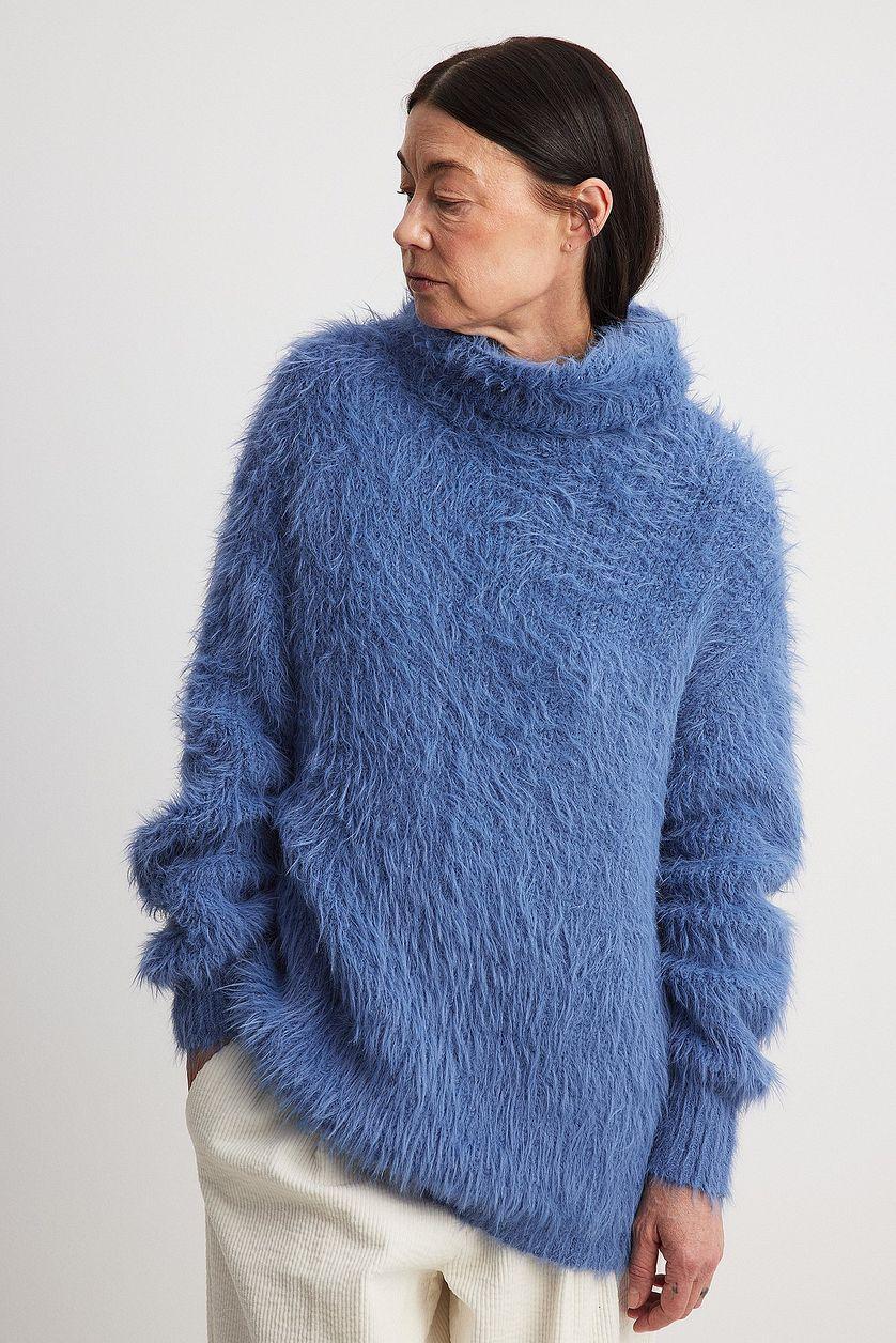 Oversized Turtleneck Knitted Sweater Product Image