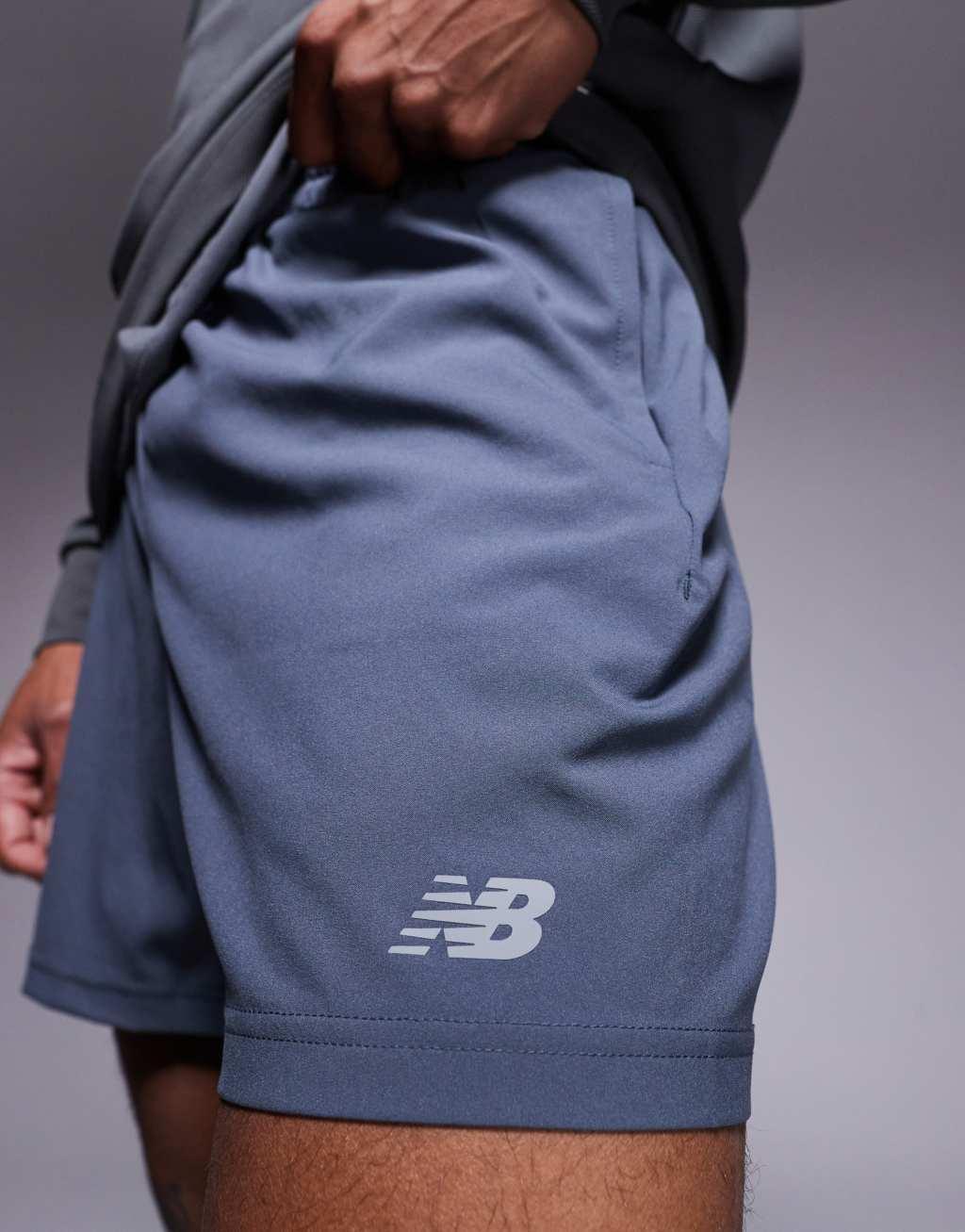 New Balance sport essentials 5 inch shorts in gray Product Image