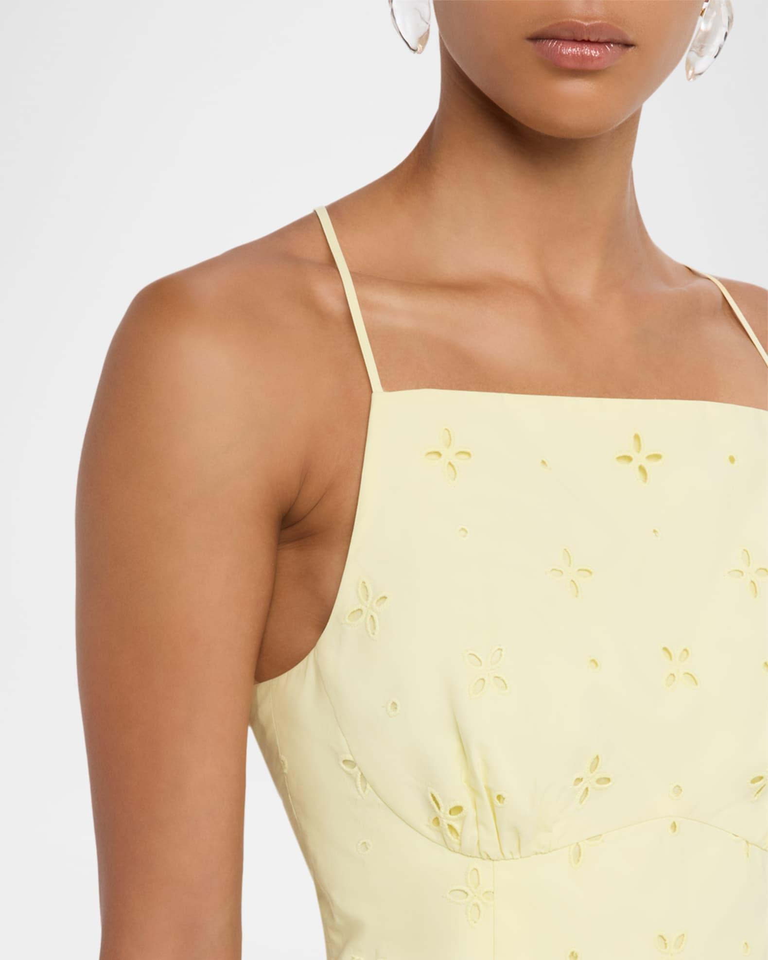 Embroidered Cotton Midi Dress Product Image