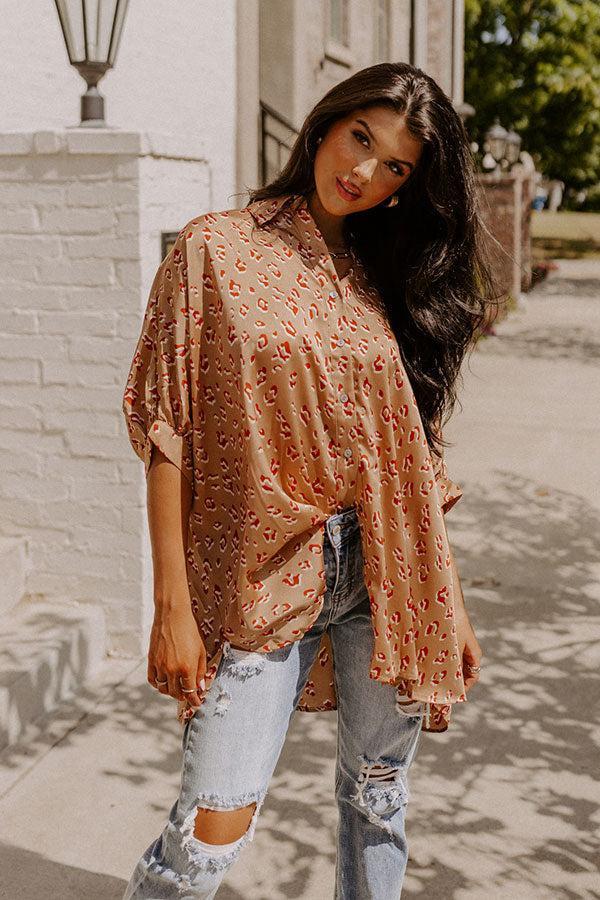 Dream And Dance Shift Top In Iced Latte Product Image